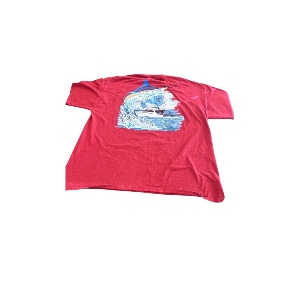 Vintage Guy Harvey Marlin Boat blue-Print